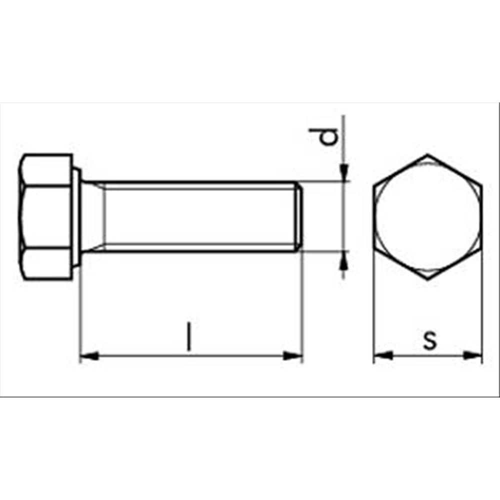 Vite in pollici esagonale 5/16"-24 UNF x 2" Zincata