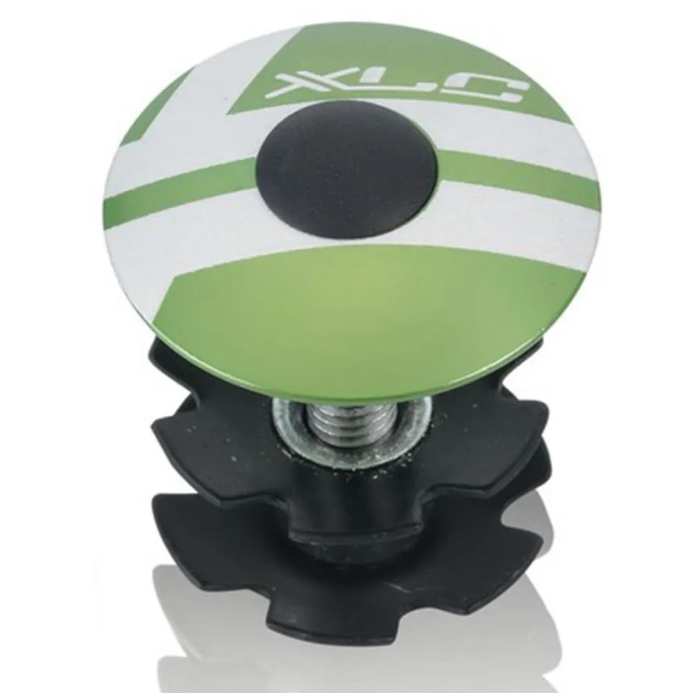 Tappo Serie Sterzo XLC alluminio 1" 1/8 (Ø25,4mm) Verde Limone