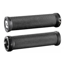 Manopole bici Ø22 ODI Elite Motion V2.1 Lock-On Nero collarino Nero Ø 30mm