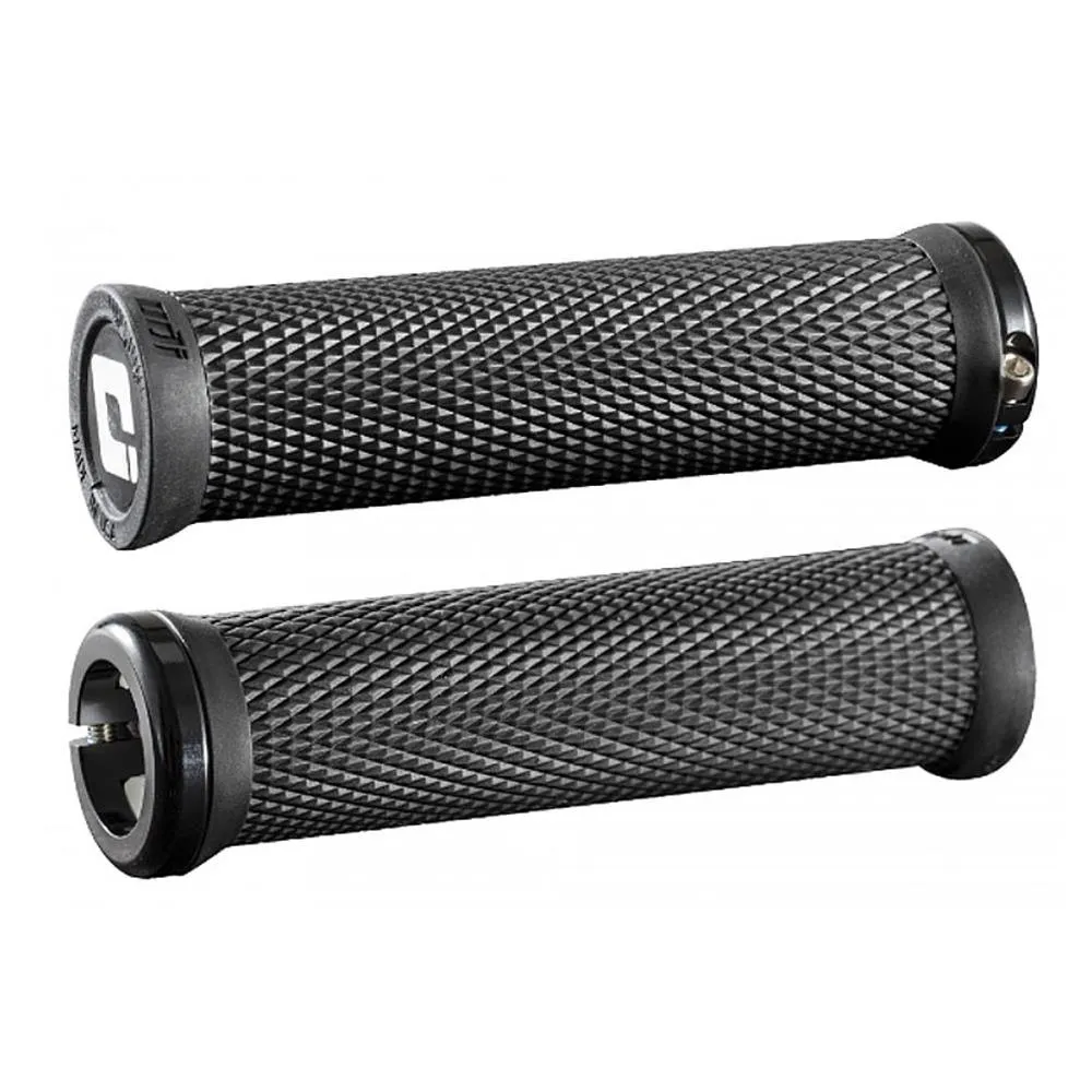 Manopole bici Ø22 ODI Elite Motion V2.1 Lock-On Nero collarino Nero Ø 30mm