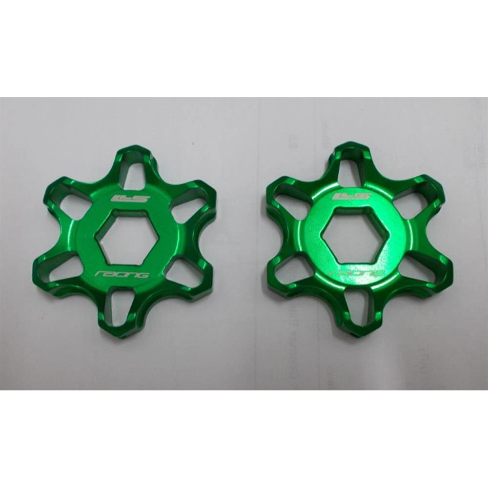 Ghiere Precarico Forcella LLS 14mm Verde