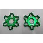 Ghiere Precarico Forcella LLS 14mm Verde