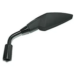 Specchio Aircut Manubrio Nero Soft, Sinistro