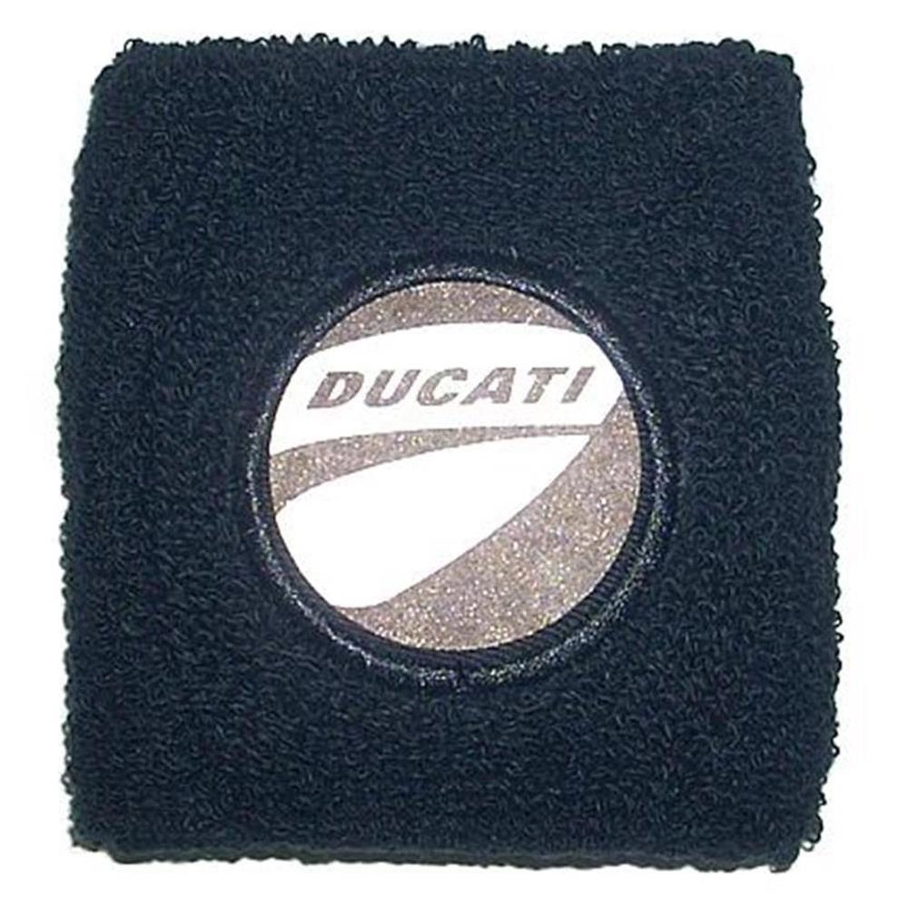 Polsino con logo Ducati in tessuto elastico Nero