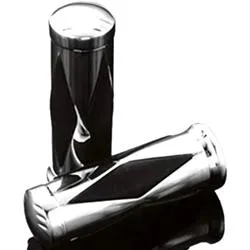 Manopole moto Ø22 chiuse Cromo Diamond