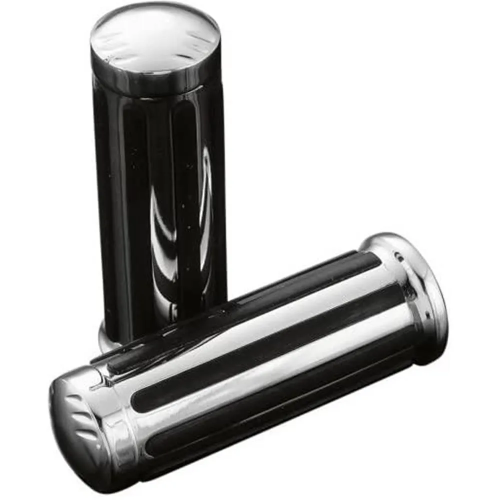 Manopole moto Ø22 chiuse Legend cromate