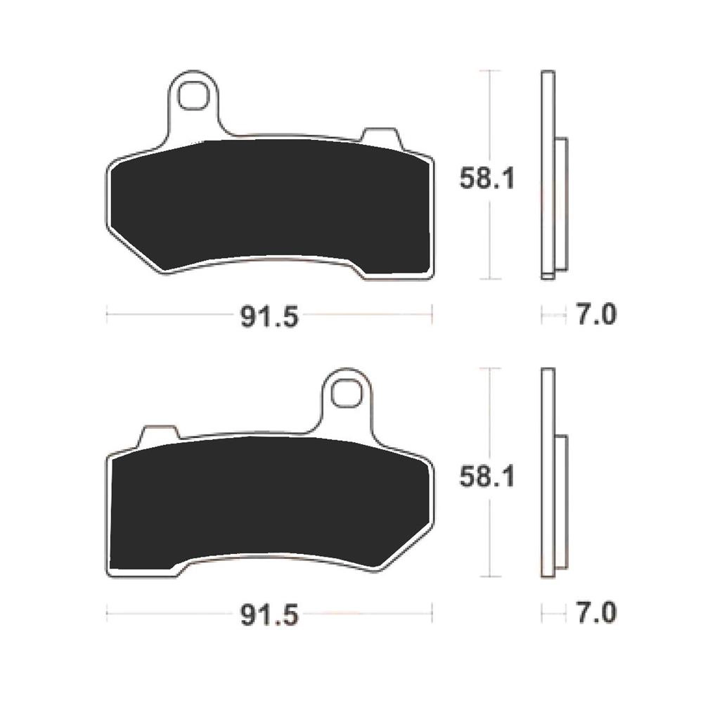 Pastiglie freni moto Drag Specialities FAD409HH ( 07HD17 ) - Sinterizzate