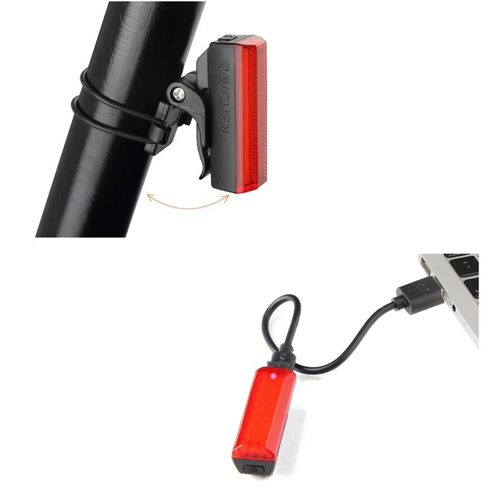 Luce per bici posteriore a led Ravemen