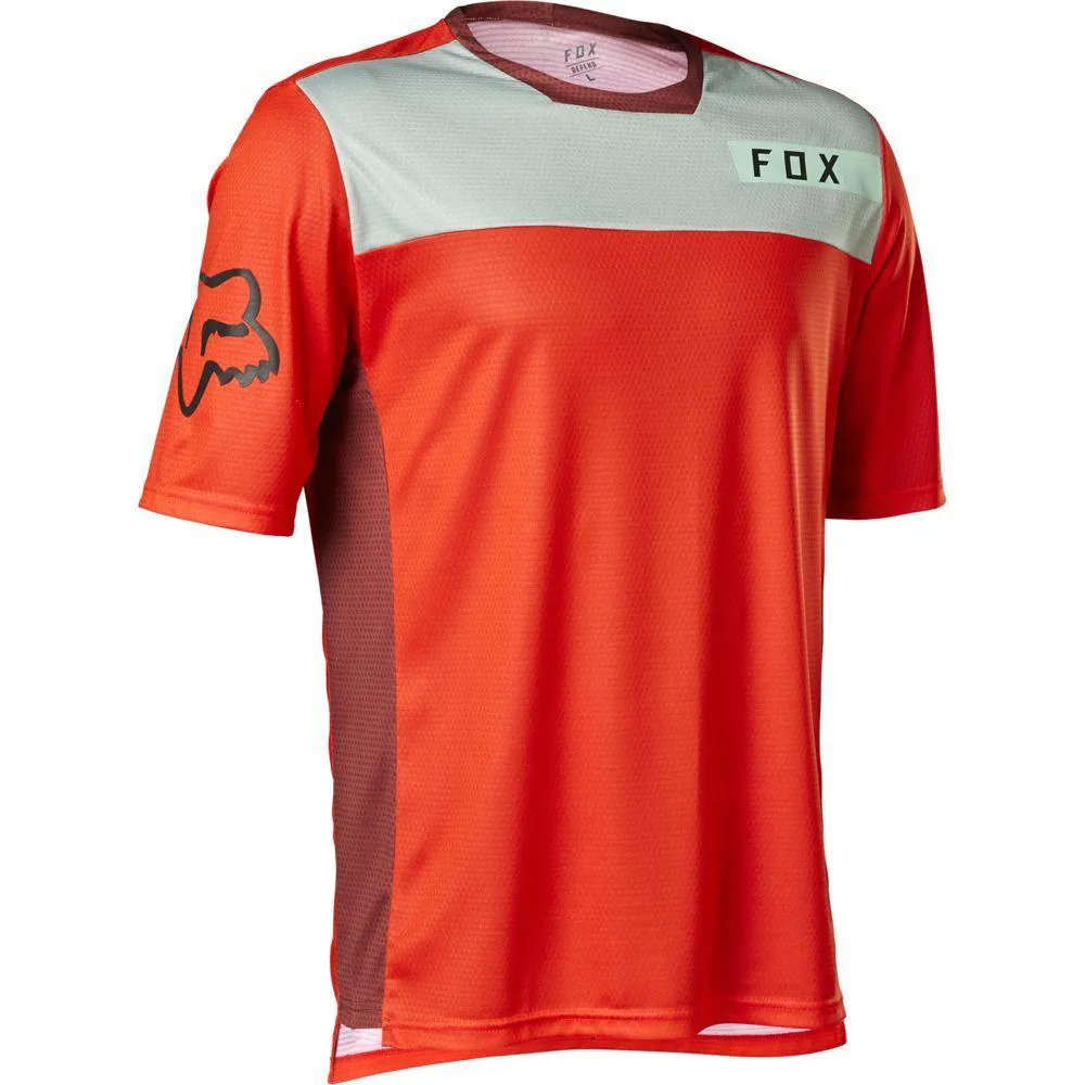 Maglia Fox Defend SS Moth Fluo Red Taglia M