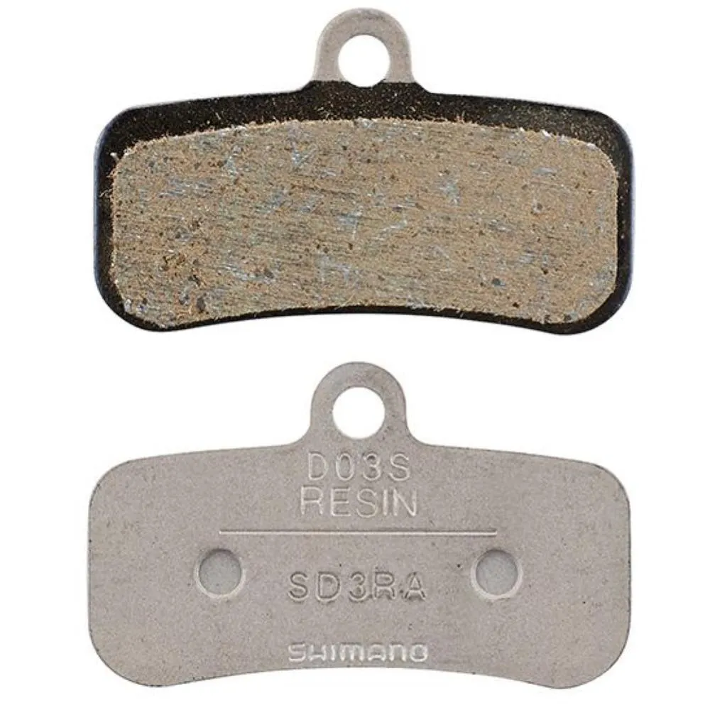 Set Pastiglie Freno Shimano D03S 4 Pistoni Resina (con molla e spina) 2pz