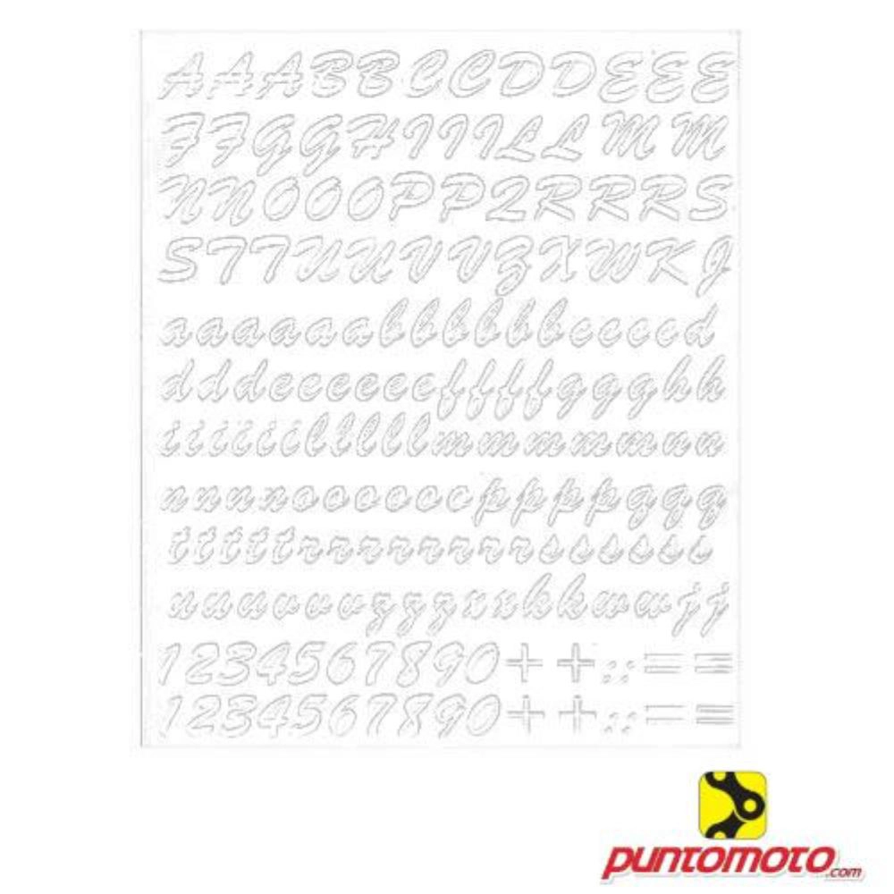 Set lettere adesive Bianche, 170 pz.