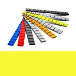 Pesi adesivi HPW 380 Colorati per ruote, Giallo