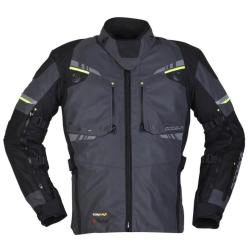 Giacca Modeka (CE) Taran Flash 2in1, Nero - Grigio scuro - Giallo Fluo