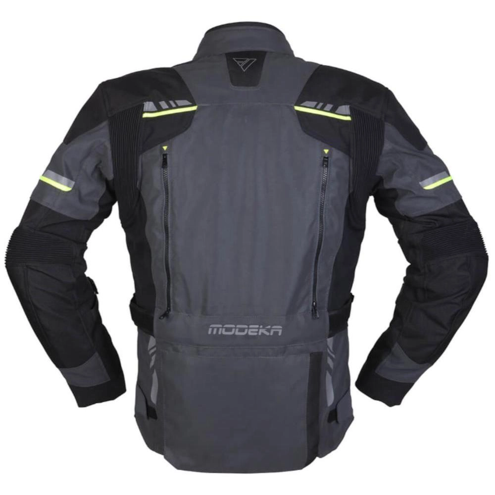 Giacca Modeka (CE) Taran Flash 2in1, Nero - Grigio scuro - Giallo Fluo