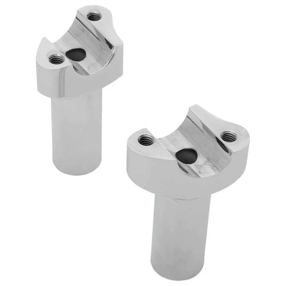 Riser Manubrio Ø25,4mm x 89mm (3,5") , filettatura 1/2"-13 Cromato