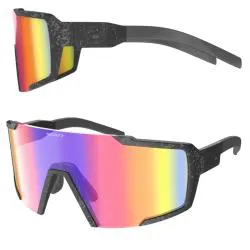 Occhiali Scott Sunglasses Shield Marble Black Chrome Teal