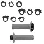 Manopole moto Ø22 Ufo Lock-on Grips Grigio