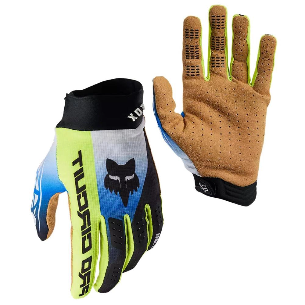 Guanti MX/MTB Fox Flexait Pro Circuit Foyl Nero Bianco Taglia M