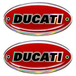 Stemmi 3D ovali Ducati, 2pz.