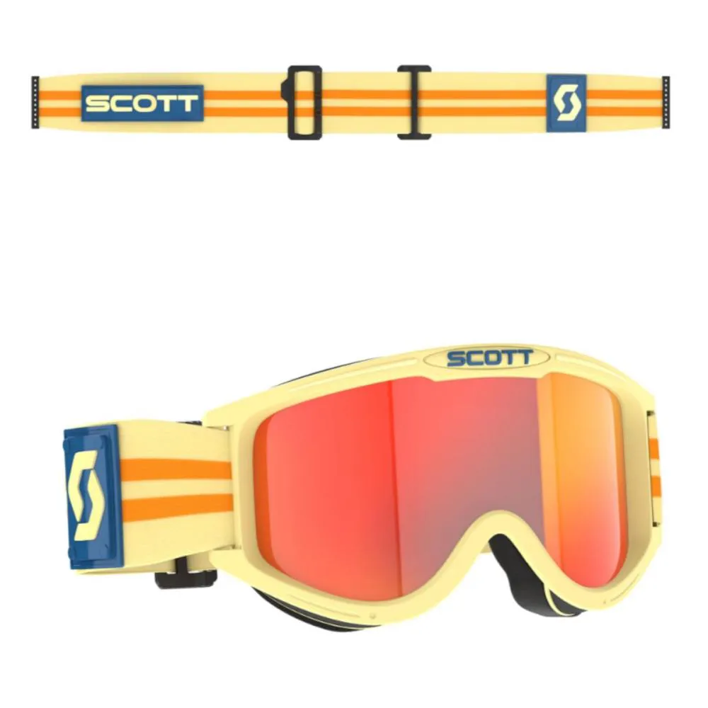 Occhiali MX Scott 89X Era Beige, lente Orange chrome + lente trasparente