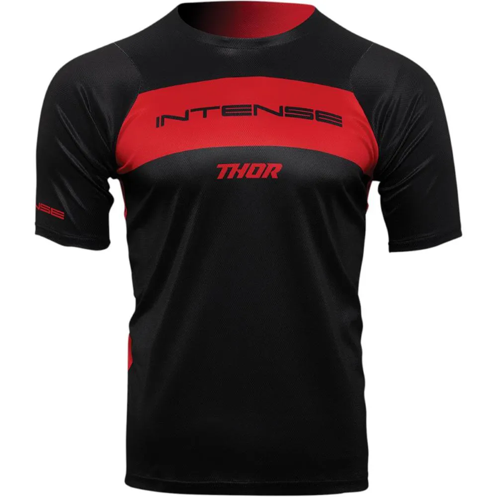 Maglia Thor Intense Dart Nero Rosso Taglia M