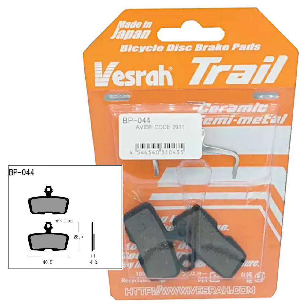 Set Pastiglie Freno Vesrah® Trail Avid/Sram (2pz)