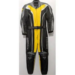 Usato: Tuta Divisibile Dainese Defender, Gialla Nera, taglia 44