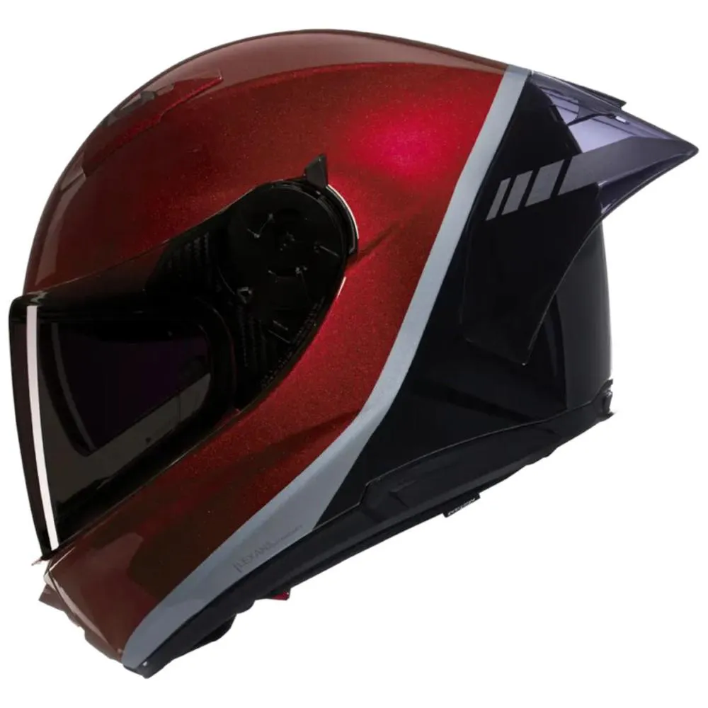 Casco Nolan N60.6 Sport ECE22.06 Rosso viscerale Nero Grigio, taglia S
