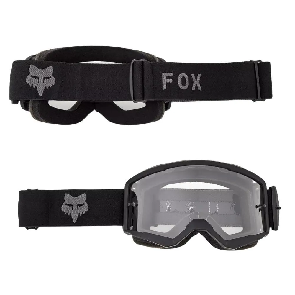 Occhiali MX/MTB Fox Main Core Black, lente Trasparente