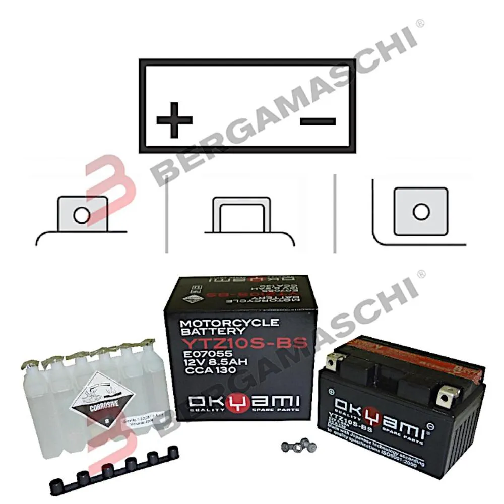 Batteria Moto MF YTZ10S-BS 12V-8,6Ah, 150x87x93mm