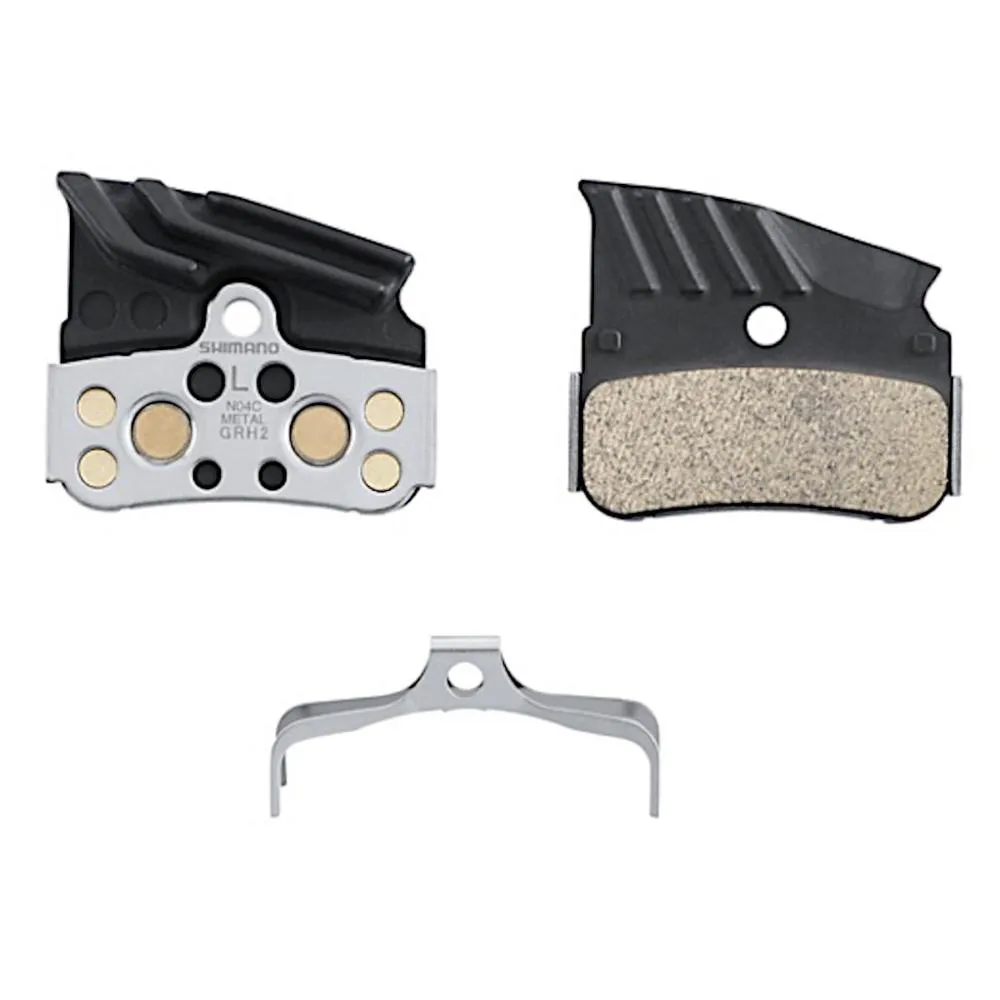 Set Pastiglie Freno Shimano N04C-MF metallica con aletta e molla 2pz