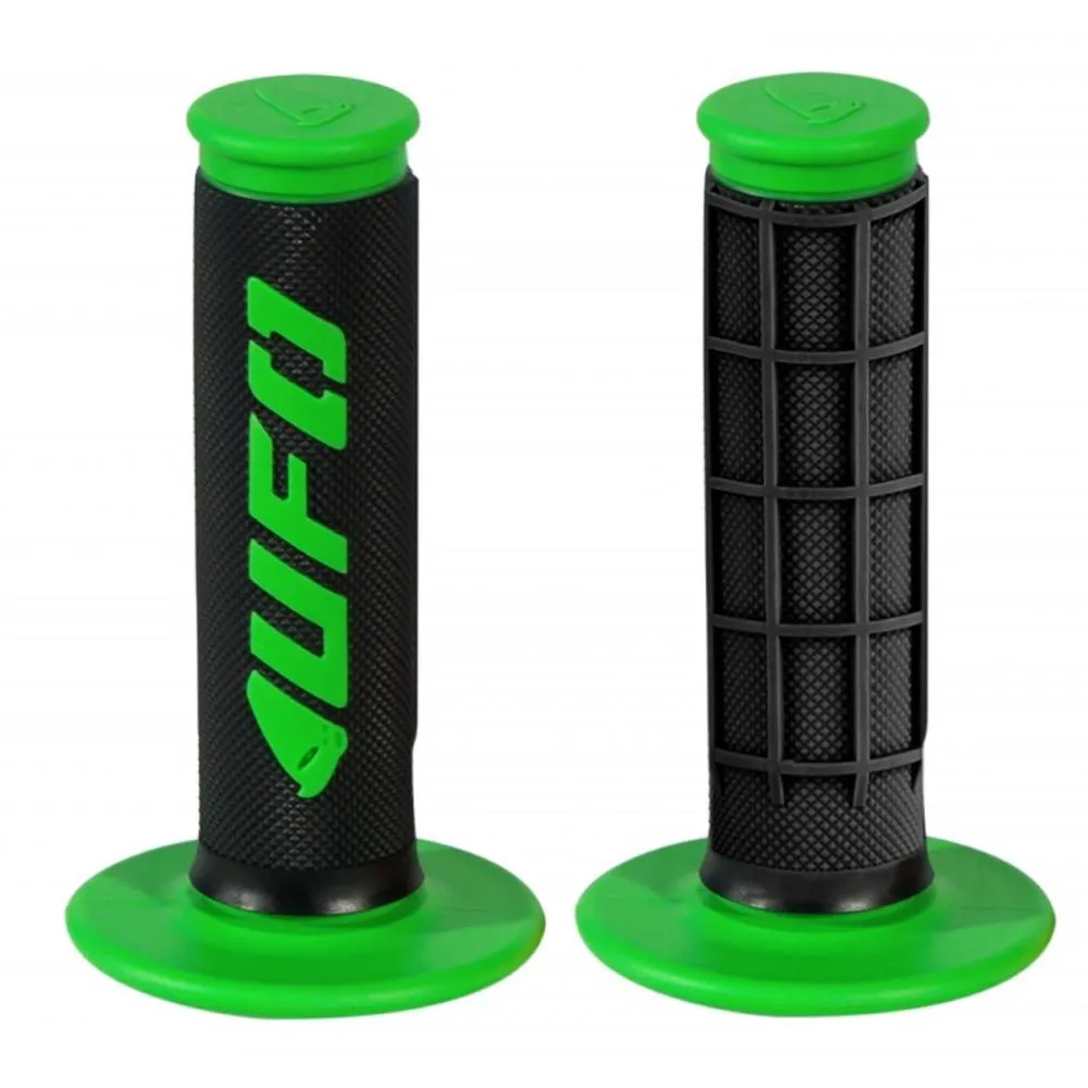 Manopole moto Ø22 chiuse Ufo Challenger Cross/Enduro, Verde