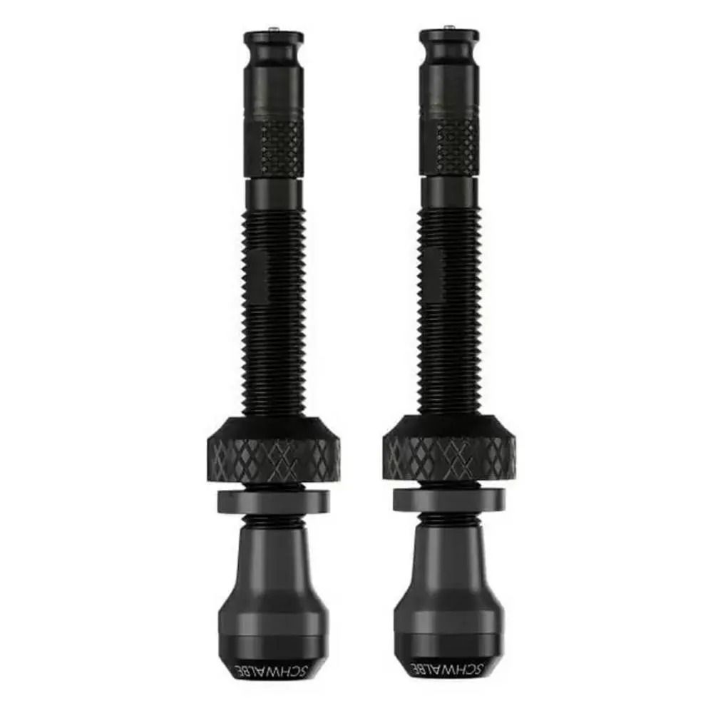 Valvola Schwalbe tubeless SCV Clik 40mm, nero, alluminio, 2 pezzi