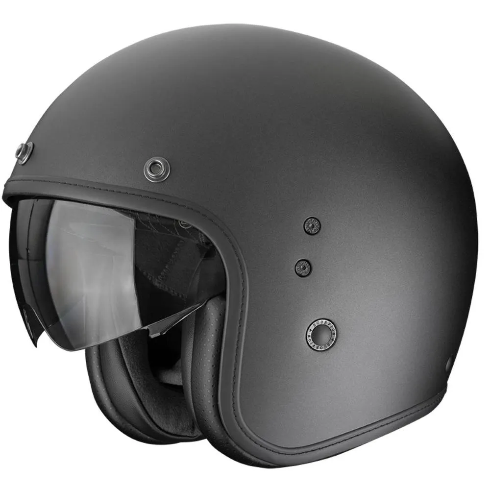 Casco Scorpion Exo Belfast Evo ECE22.06 Solid Pearl Black