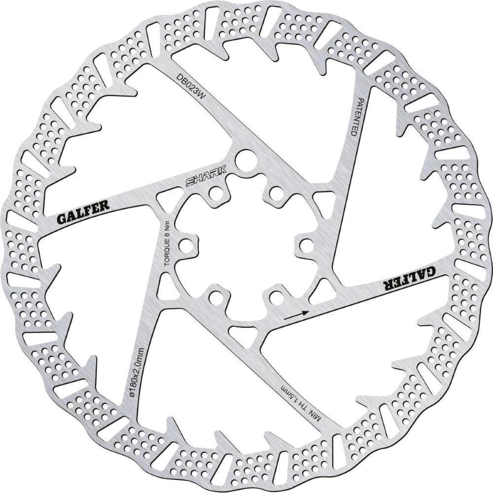 Disco freno Disc Wave Shark 6 Bolts Ø 180 x 2mm