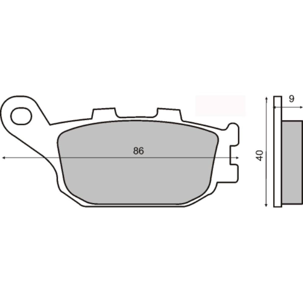 Pastiglie freni moto HP Brakes 0933 ( 07HO36 ) - Sinterizzate