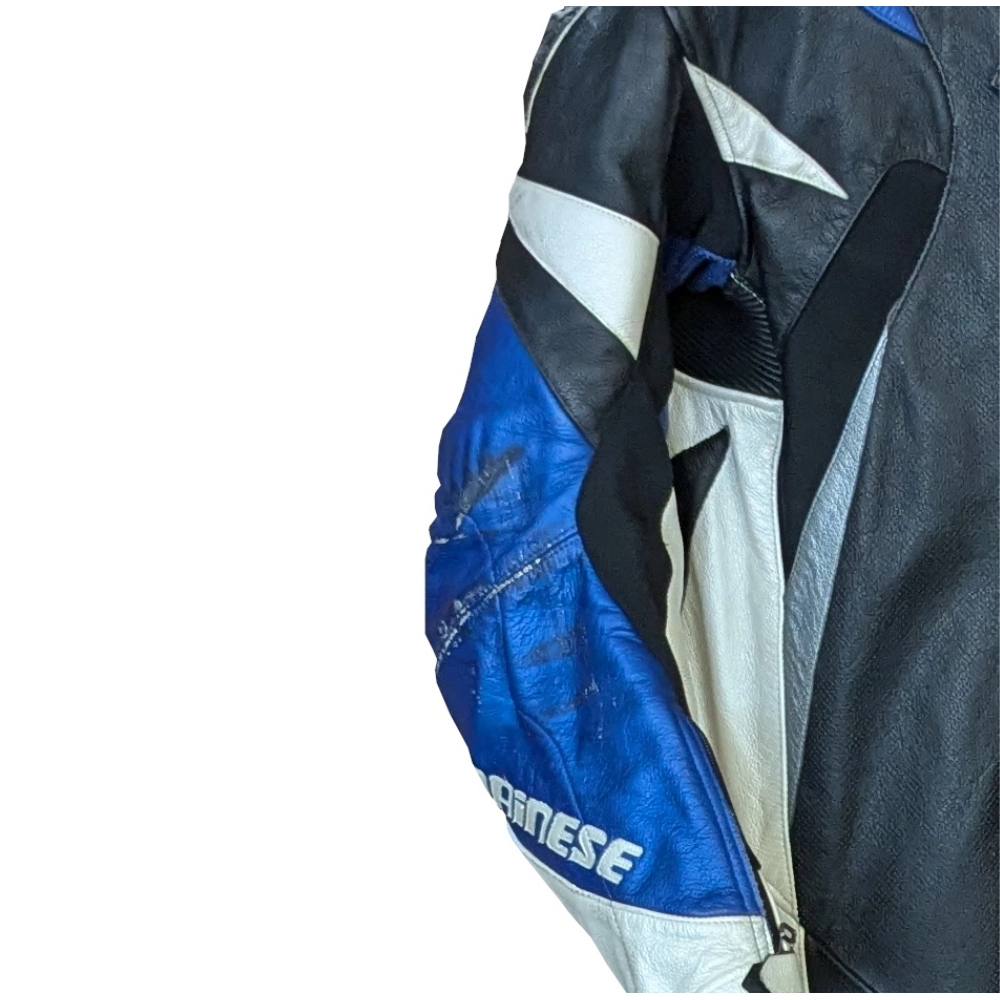 Usato: Tuta intera Dainese® Nero Bianco Blu, taglia 52