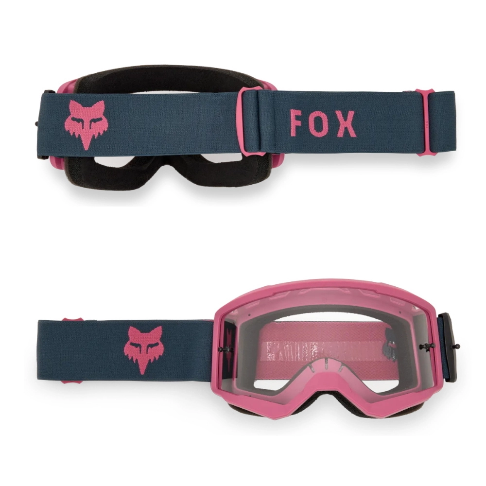 Occhiali MX/MTB Fox Main Core Galaxy Blue, lente Trasparente