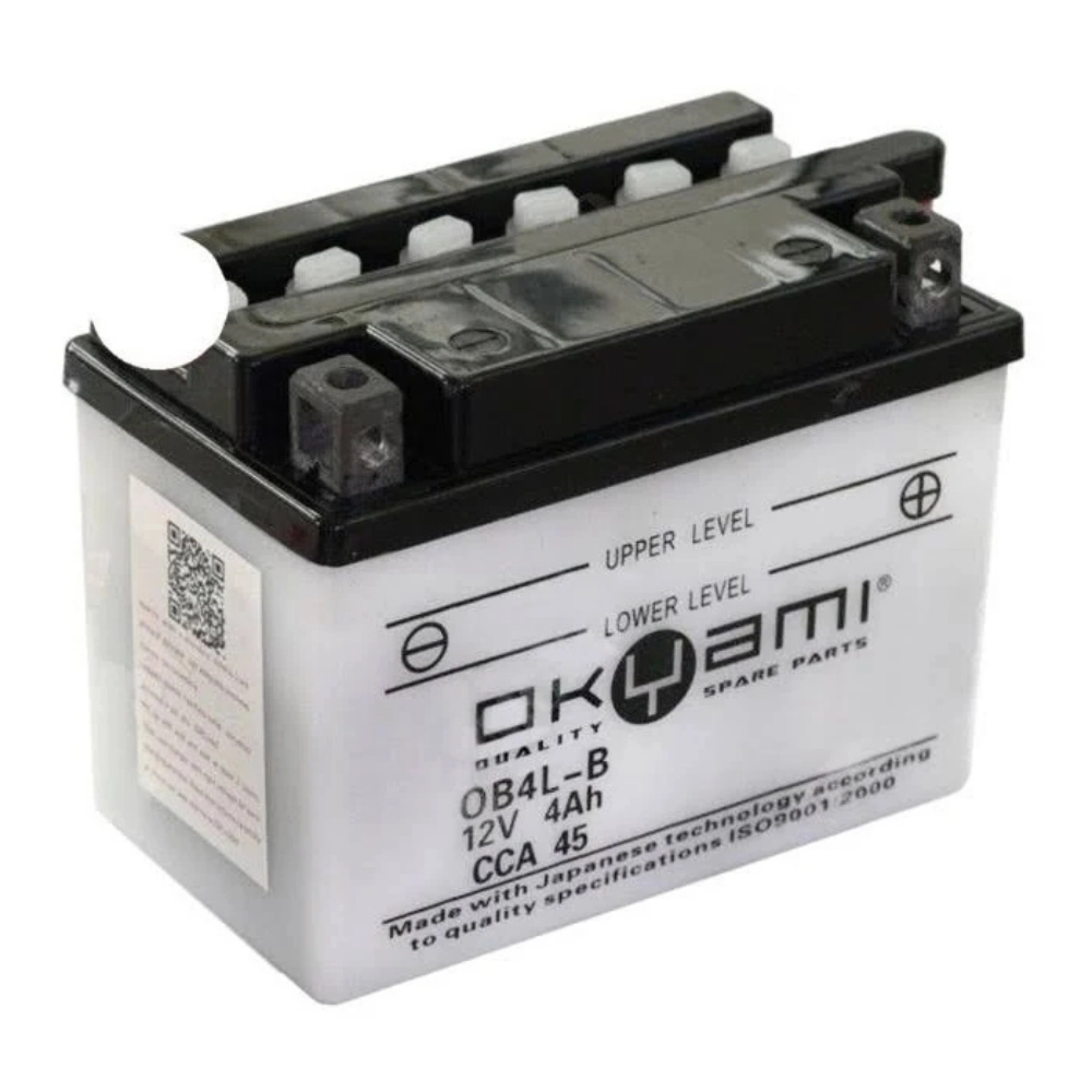 Batteria Moto M YB4L-B 12V-4Ah, 121x71x92mm