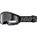 Occhiali MX 100% Strata Mini Black lente trasparente